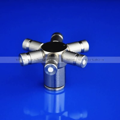 Patio Cooling Cleanable Anti Drip Brass Greenhouse Misting Nozzle