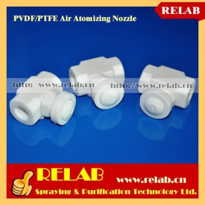 Acid and Alkali Resistance PTFE Plastic Air Atomizing Nozzle